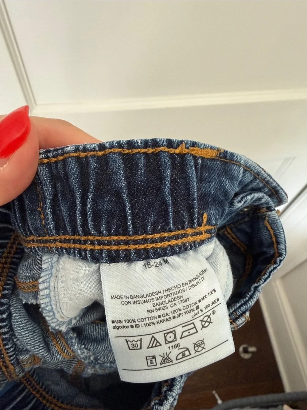 Old Navy Blue Toddler Jeans with Elastic Waist